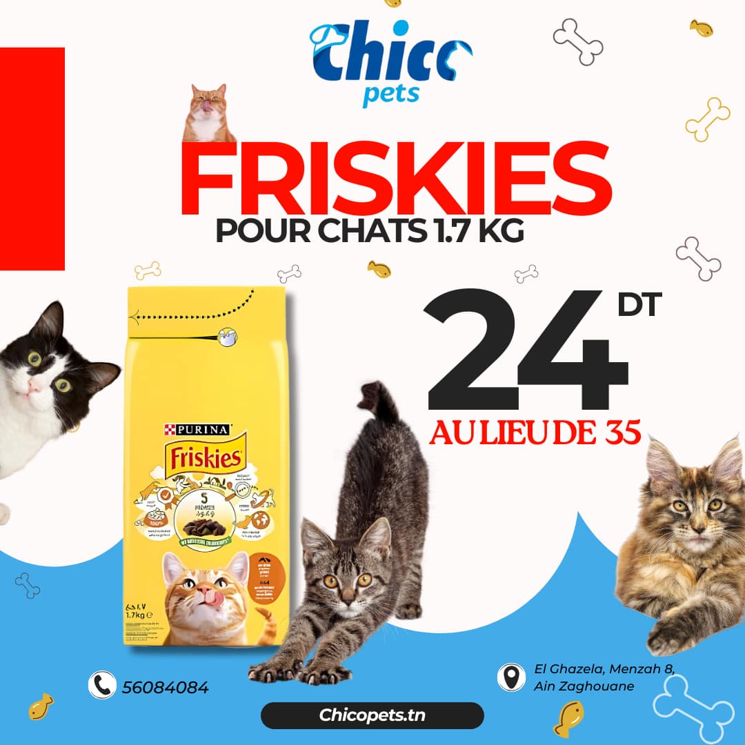 Friskies Chat Poulet Légumineuses promo