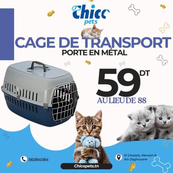 Cage de transport porte métal Promo